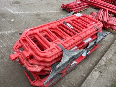 Qty of Plastic Temp Fencing Barriers - 3