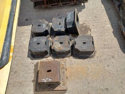 7 x Steel Drainage Covers