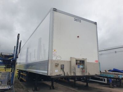 2008 Montracon Tandem Axle Insulated Box Van Trailer