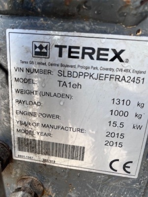 2015 Terex TA1 High Tip Dumper - 8