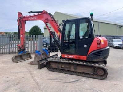 2013 Kubota KX080-4 Excavator - 2