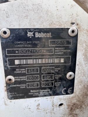 2016 Bobcat S570 Skid Steer - 8