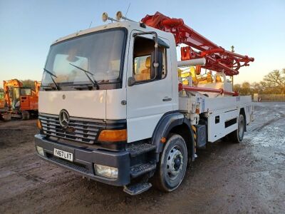 2001 Mercedes Atego 4x2 Concrete Pump