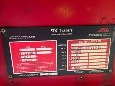 2011 SDC Triaxle Curtainside Trailer - 17