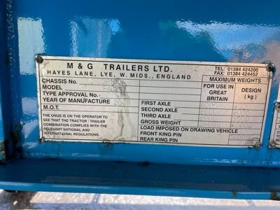 2008 M+G Triaxle Curtainside Trailer - 6