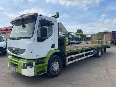 2007 Renault Premium 370 6x2 Rear Lift Beavertail Plant Rigid - 2