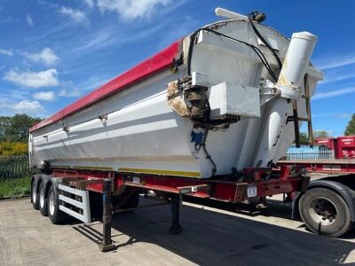 2014 Kelberg Triaxle Alloy Body Bath Tub Aggregate Tipping Trailer