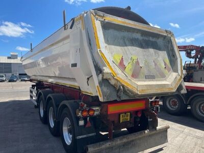 2014 Kelberg Triaxle Alloy Body Bath Tub Aggregate Tipping Trailer - 4