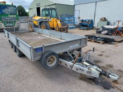 Ifor Williams Triaxle Drawbar Tilting Plant Trailer