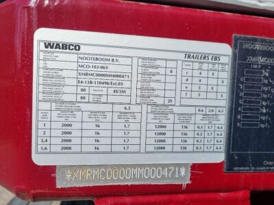 2021 Nooteboom MCO-102-06V 6 Axle Extending Low Loader - 62