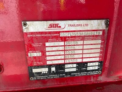 2005 SDC Triaxle Urban Flat Trailer - 18