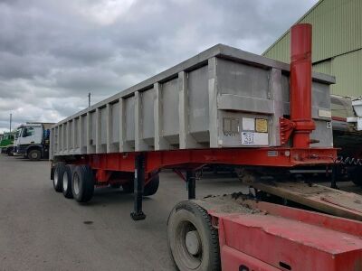 1999 Montracon Triaxle Alloy Body Tipping Trailer