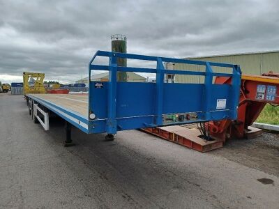 2014 SDC Triaxle 15.65m Rear Steer Flat Trailer