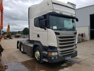 2015 Scania R450 6x2 Rear Lift Tractor Unit