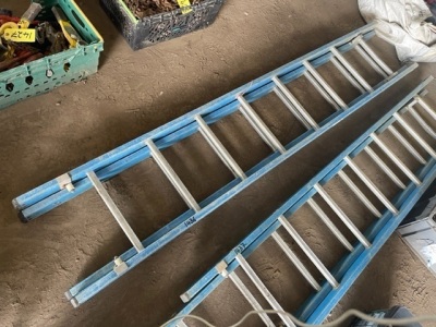 Fibre Glass Double Extending Ladders