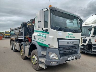 2017 DAF CF 400 8x4 Grab Loader