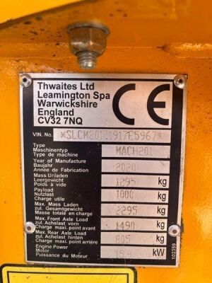 2020 Thwaites 1 Ton High Tip Dumper  - 7