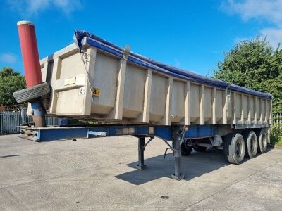 1999 Montracon Triaxle Alloy Body Tipping Trailer