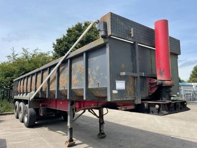 1991 Craven Tasker Traixle Scrap Spec Tipping Trailer