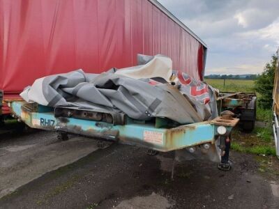 2003 Dennison Triaxle Sliding Skeletal Trailer