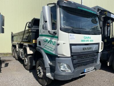 2018 DAF CF 450 8x4 Steel Body Tipper