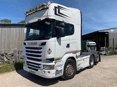 2016  Scania R580 V8 6x2 Rear Lift Tractor Unit