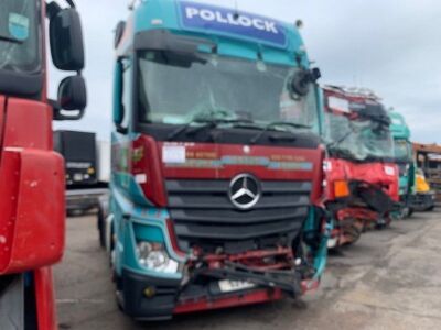 2017 Mercedes Actros 2545 6x2 Midlift Tractor Unit