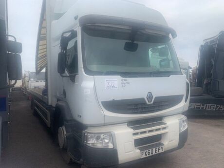 2010 Renualt Premium 380 6x2 Rear Lift Curtainside Rigid