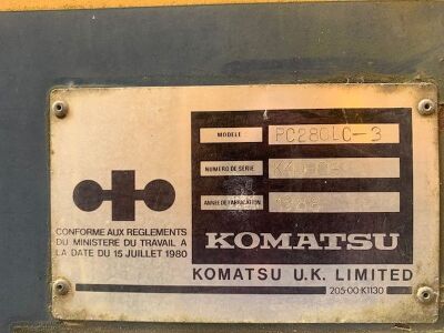 1988 Komatsu PC280LC-3 Excavator - 9