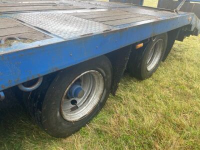 2002 Andover Triaxle Drawbar Beavertail Flat Trailer - 5