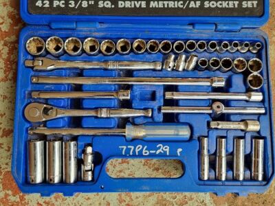 Draper 3/8" SQ Drive Metric/AF Socket Set