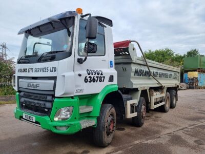 2014 (64) DAF CF400 Euro 6 8x4 Steel Body Tipper