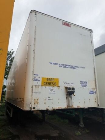 2003 SDC Triaxle Box Van Trailer