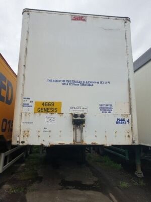 2003 SDC Triaxle Box Van Trailer - 2