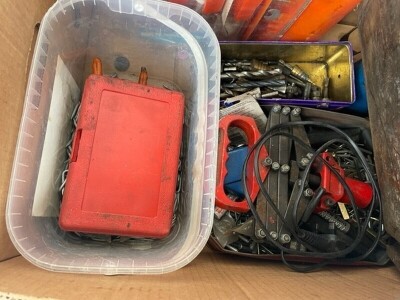 Box of Reamers, Drills & Rivets - 2