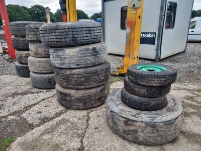 13x Super Single Tyres & Rims + 3x Rims & Tyres