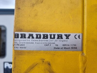 2004 Bradbury 3000Kgs 2903 2 Post Lift - 8