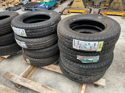 8 x 165/95 R14 Unused Tyres