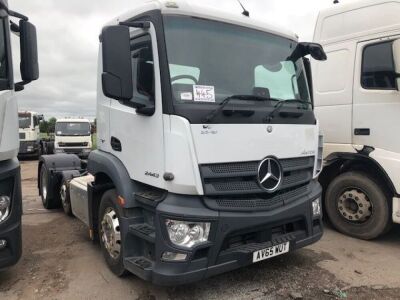 2015 Mercedes Antos 2443 6x2 Mini Midlift Tractor Unit