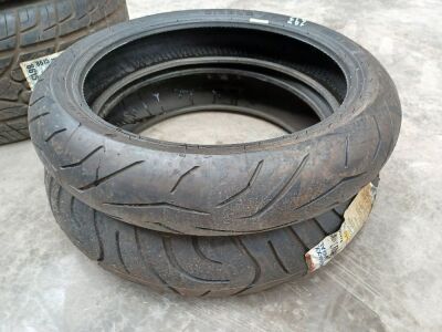 1x 120/70 R17 & 1x 150/70 ZR17 Unused Tyres