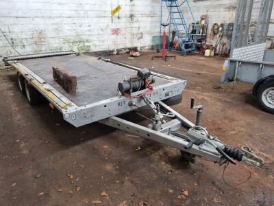 Brian James Tandem Axle Tilt Drawbar Flat Trailer - 18