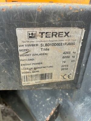 2014 Terex Dumper TA6S Swivel Dumper - 6