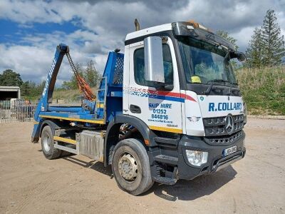 2014 Mercedes Arocs 1824 4x2 Telescopic Skip Loader - 2