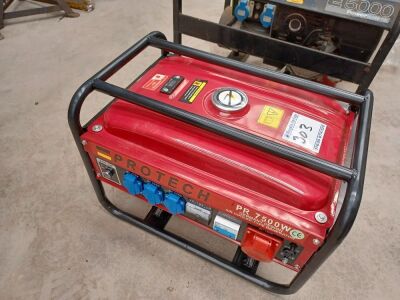 New & Unused Protech PR7500 Generator