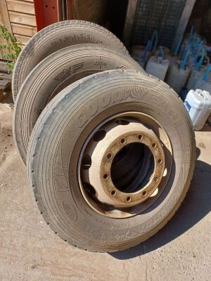 3 x 295 / 80 / R22.5 Wheels + Tyres - 2