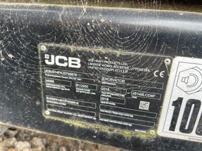 2018 JCB JS145LC Plus Excavator - 20