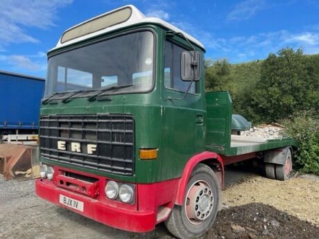 1980 ERF 4x2 Beaver Tail Flat Rigid