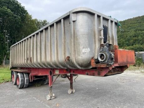 1979 Crane Fruehauf Tandem Axle Alloy Tipping Trailer