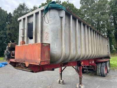 1979 Crane Fruehauf Tandem Axle Alloy Tipping Trailer - 2