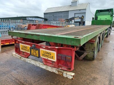 1989 Crane Fruehauf Triaxle PSK Flat Trailer - 2